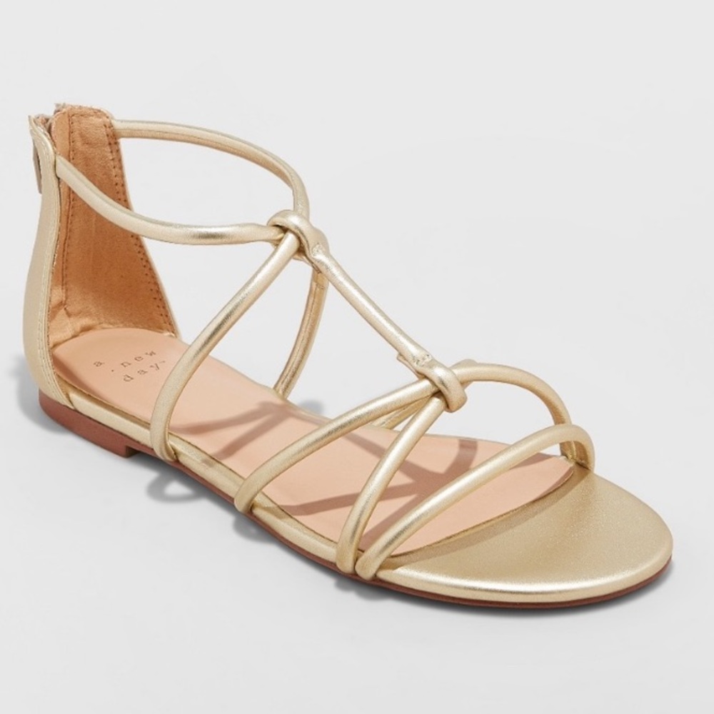 Gold sandals